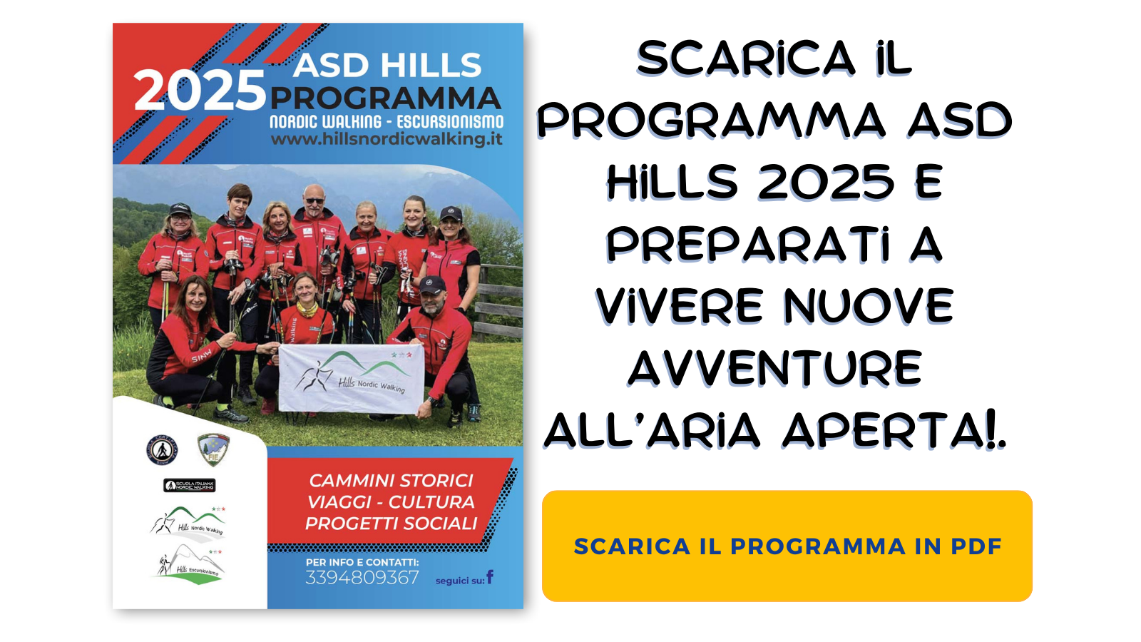 scarica il programma 2025 di Hills Nordic Walking